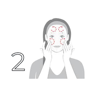 step 2, Rinse off with a gentle cleaner. Gently pat the area dry.